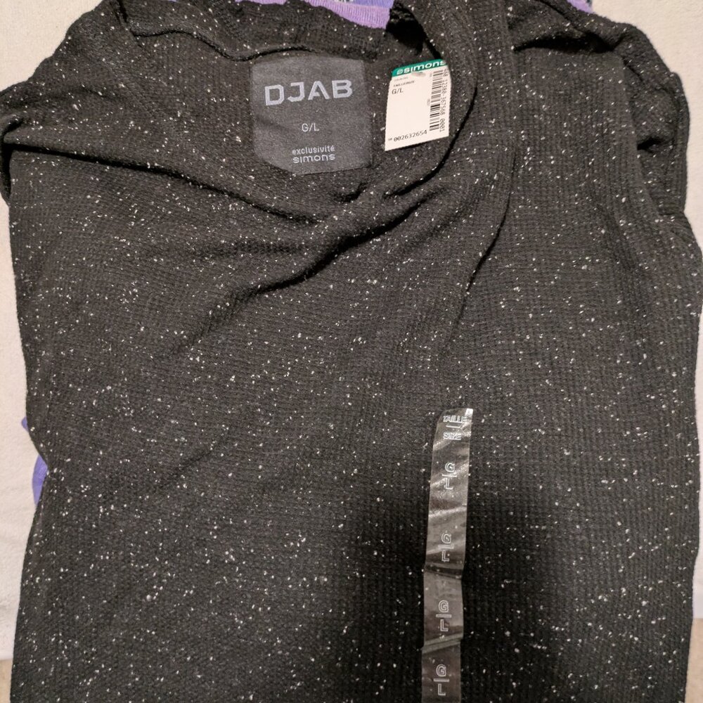 NEW Black DJAB Simons L Sweater